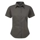 Premier rövid ujjú női ing Poplin 105 sötét szürke