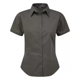 Premier rövid ujjú női ing Poplin 105 sötét szürke