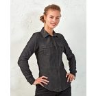 Premier hosszú ujjú női ing Jeans 155 farmer fekete