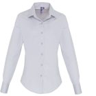 Premier hosszú ujjú női blúz Popline Stretch 115 ezüst