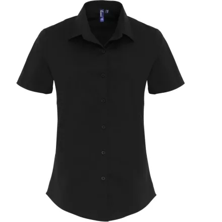 Premier Popline Stretch Blouse shortsleeve