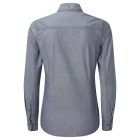 Premier hosszú ujjú női ing Organic Chambray 160 farmerkék
