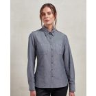 Premier hosszú ujjú női ing Organic Chambray 160 farmerkék