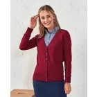 Premier női kötött kardigán Button-Through bordó