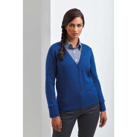 Premier női kötött kardigán Button-Through királykék