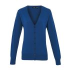 Premier női kötött kardigán Button-Through királykék