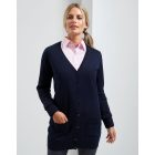 Premier női kötött kardigán Long tengerkék