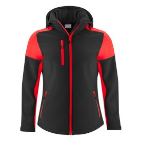 Printer női softshell dzseki Prime 280 fekete-piros