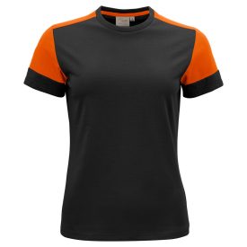 Printer női póló Prime 180 fekete-narancssárga