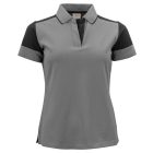 Printer női galléros póló Prime  200 antracit-fekete