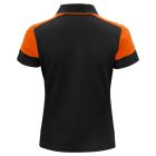 Printer női galléros póló Prime  200 fekete-narancssárga