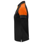 Printer női galléros póló Prime  200 fekete-narancssárga