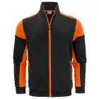 Printer pulóver Prime Full Zip 280 fekete-narancs