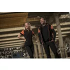 Printer pulóver Prime Full Zip 280 fekete-narancs