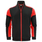 Printer pulóver Prime Full Zip 280 fekete-piros