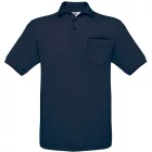 B&C galléros póló Safran Pocket 180 tengerkék