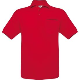 B&C galléros póló Safran Pocket 180 piros