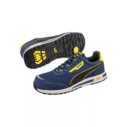 Puma villanyszerelő cipő Rider Blue SB E PS FO HRO SR kék-sárga