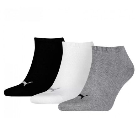 Puma zokni Sneaker fehér-szürke-fekete 3 pár/csomag