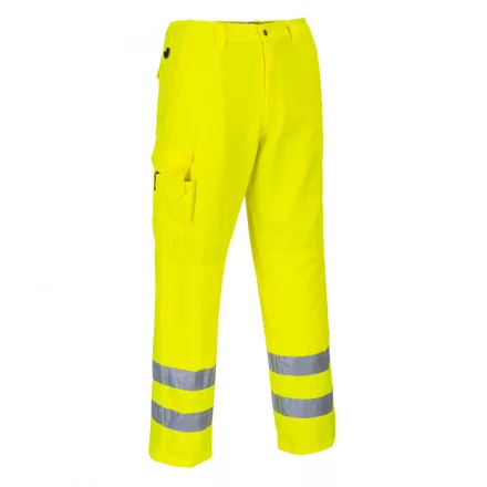 Portwest láthatósági derekas munkásnadrág Combat Hi-Vis sárga - hosszított