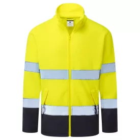   Portwest polár pulóver Essential 250 Hi-Vis sárga-tengerkék