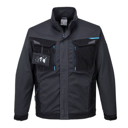 Portwest munkás kabát WX3 mole szürke-fekete-kék