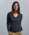 Russell Ladies’ V-Neck Knitted Pullover