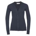 Russell Ladies' Knitted V-Neck Cardigan