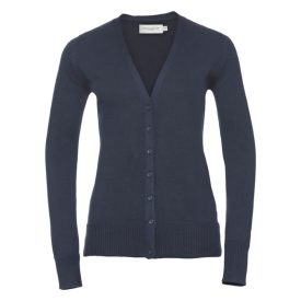 Russell Ladies' Knitted V-Neck Cardigan