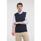 Russell kötött mellény V-Neck tengerkék