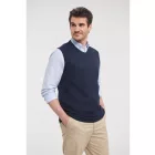 Russell kötött mellény V-Neck tengerkék