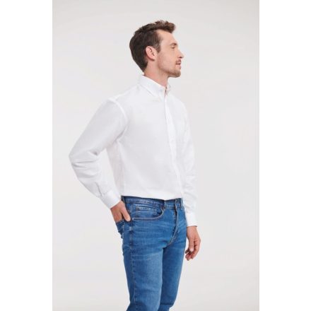 Russell hosszú ujjú ing Oxford 130 fehér