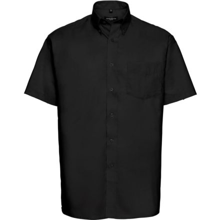 Russell rövid ujjú ing Easy Care Oxford 135 fekete