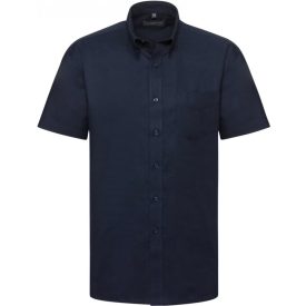 Russell rövid ujjú ing Easy Care Oxford 135 tengerkék