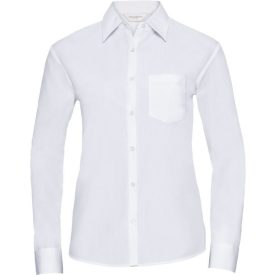 Russell hosszú ujjú női ing Poplin Blouse LS 110 fehér