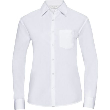 Russell hosszú ujjú női ing Poplin Blouse LS 110 fehér