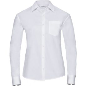   Russell hosszú ujjú női ing Cotton Poplin Blouse LS 125 fehér