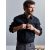 Russell hosszú ujjú ing Cotton Poplin 125 fekete