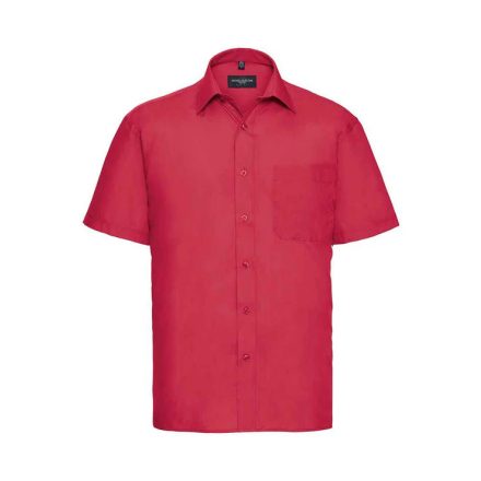 Russell rövid ujjú ing Cotton Poplin 125 piros