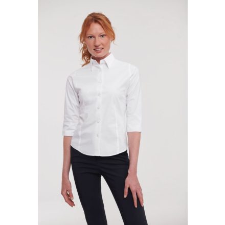 Russell 3/4 ujjú női ing Tailored Blouse 140 fehér
