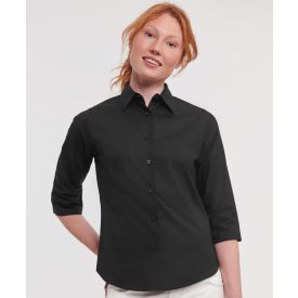 Russell 3/4 ujjú női ing Tailored Blouse 140 fekete