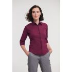 Russell 3/4 ujjú női ing Tailored Blouse 140 bordó