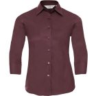 Russell 3/4 ujjú női ing Tailored Blouse 140 bordó