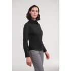 Russell hosszú ujjú női ing Ultimate Non-iron Shirt LS 120 fekete