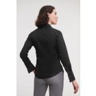 Russell hosszú ujjú női ing Ultimate Non-iron Shirt LS 120 fekete