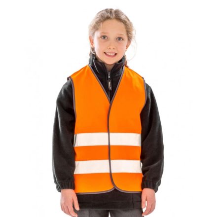 Result jól láthatósági gyerek mellény Junior Hi-Vis Safety fluo-narancs