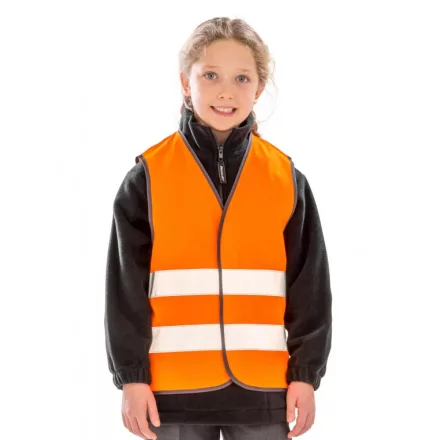Result jól láthatósági gyerek mellény Junior Hi-Vis Safety fluo-narancs