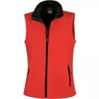 Result női mellény Soft Shell Bodywarmer 280 piros-fekete