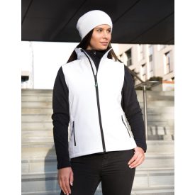 Result női mellény Soft Shell Bodywarmer 280 fehér-fekete