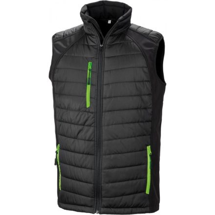 Result softshell mellény Black Compass 280 fekete-lime